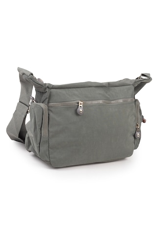 Krinkıl / Klinkır Su Geçirmez Kumaş Çok Gözlü Çapraz Kol Ve Omuz Postacı Çantası 116g Gri