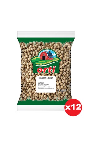 Orti Koçbaşı Nohut 1 Kg. x 12 Adet