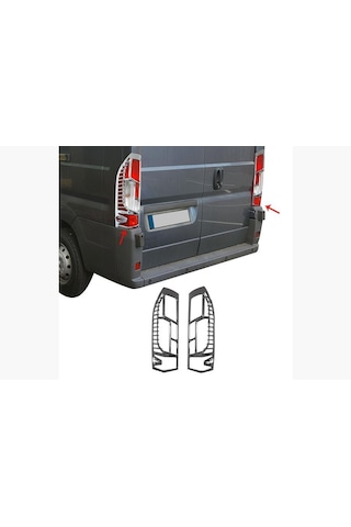 Ebal Otomotiv Peugeot Boxer ABS Krom Stop Çerçevesi 2 Prç. 2015 ve Sonrası