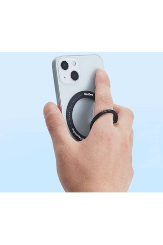 Telefon İçin Standlı Magnetik Yüzük Tutucu Aparat Go Des Gd-g085 3in1 Siyah