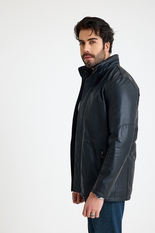 Franko Armondi Klasik Erkek Deri Ceket E55-kd-2907-24133 Siyah