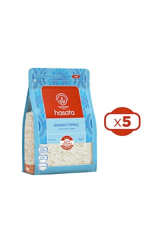 Hasata Basmati Pirinç 1 Kg X 5 Adet