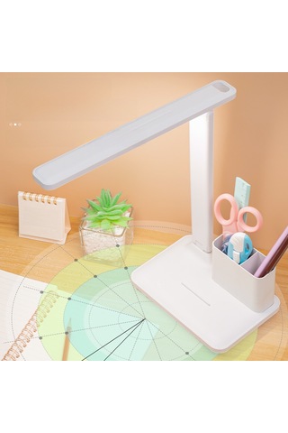 Yunboo Öğrenci Odası İçin Led Dokunmatik Göz Koruyucu Çalışma Lambası - Üç Aydınlatma Modu İle Döner Kafa Ve Katlanabilir Tasarım Şarjlı/şarj Süreci İle Diğer