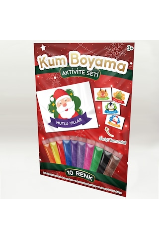 Noel Baba Yılbaşı Özel Kum Boyama Aktivite Seti