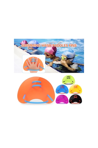 Xindoker 3d Ergonomik Tasarım El Paspası, Pp+silikon Malzeme, Tüm Yaş Grupları İçin, Doğal Yüzme Deneyimi Sağlar - Siyah 1 Çift Siyah