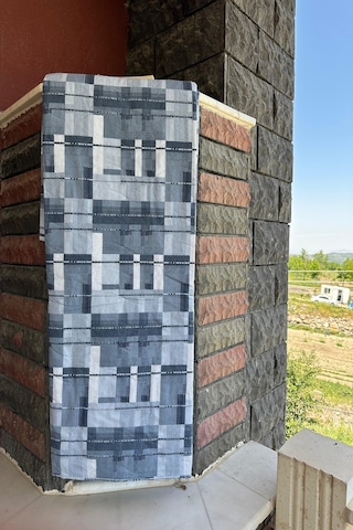 Sofline Çift Kişilik Çok Amaçlı Pike, Yazlık Pike, Desenli Pike, Yatak Örtüsü Pike 195x220cm Mavi