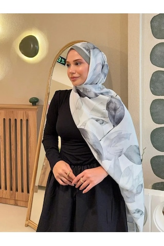Mira İpek Retro Desenli Pamuk Şal Mena Serisi Haki