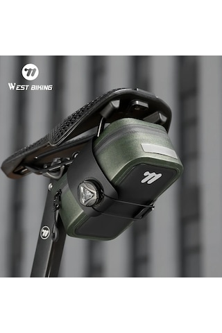 Willowhaven Orange West Bıkıng Bisiklet Kuyruk Çantası Kendinden Kilitlemeli Sele Çantası Taşınabilir Depolama Altın