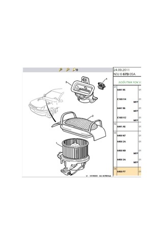 Kalorifer Rezistansı 306 Partner Berlingo 6450p7-hlr100051