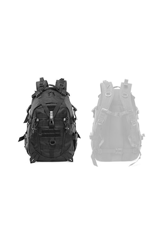 Yuntech01 Büyük Kapasiteli Askeri Kamuflaj Sırt Çantası - 35l Dayanıklı Outdoor Çanta Siyah