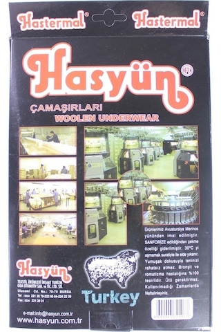 2'Li Paket Hasyün Erkek Uzun Don Ücretsiz Kargo Çok Renkli