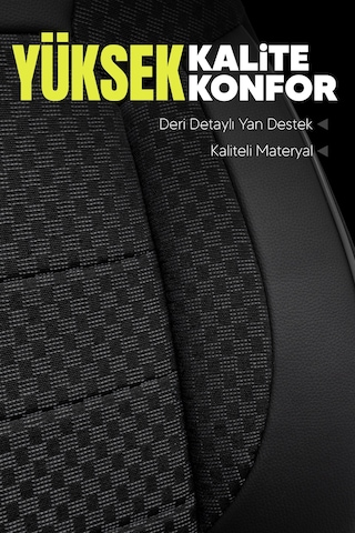 Pam Serisi Oto Koltuk Kılıfı Siyah