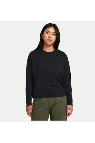 Kadın Ua Boxy Uzun Kollu T-shirt 1387314-001 Siyah