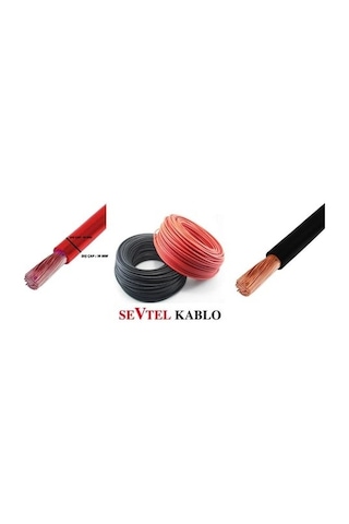 Sevtel 16 Mm Akü Kablosu Kırmızı 25 Metre 1 Top
