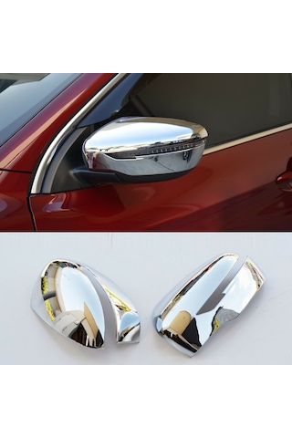 Nissan Qashqaı 2014-2020 Arası Abs Krom Ayna Kapağı 2 Prç