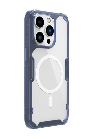 Nillkin Apple Uyumlu iPhone 14 Pro Magsafe Özellikli Nature Tpu Pro Kapak Mavi