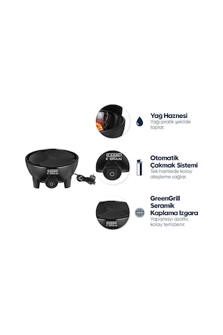 Aygaz Cadac Ebraai 40 2300 W Elektrikli Barbekü