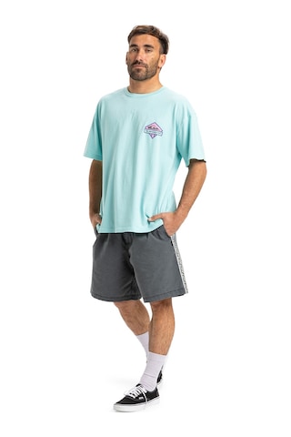 Quiksilver Gh Qs Crystal Jet Erkek Mavi Yuvarlak Yaka Tişört Mavi