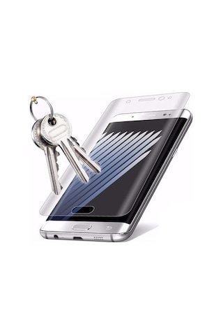Samsung Galaxy S8 Plus İle Uyumlu Şeffaf Esnek Kavisli Ekranı Tam Kaplayan Pet Ekran Koruyucu