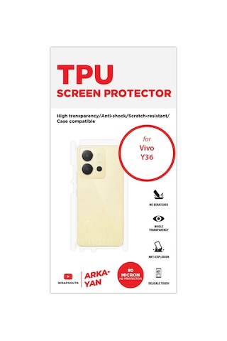 Vivo Y36 Arka Ve Yan Kaplama Koruyucu Hd Film