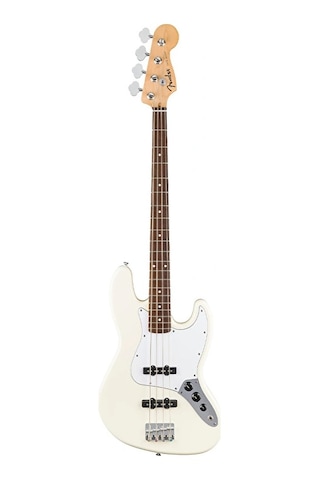 Fender Standard Jazz Bass Laurel Klavye Olympic White Bas Gitar
