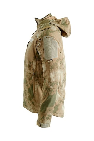 Karcamp 5 Cepli Tactical Double Softshell Su Geçirmez Unisex Mont Ceket Kamuflaj