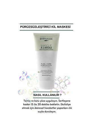 Byphasse Akneye Eğilimli Gözenekli Ciltler İçin Arındırıcı Kil Maskesi 150 ML