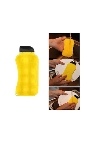 Çok Fonksiyonlu Deterjan Hazneli Pratik Bulaşık Yıkama Fırçası 5