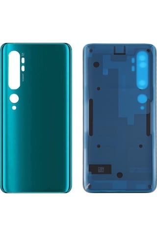 Xiaomi Mi Note 10 Uyumlu Arka Pil Batarya Kapağı Cam M1910f4g - Yeşil