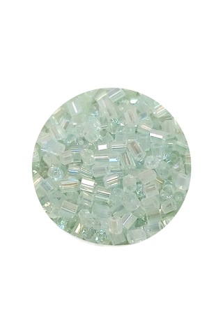 Kesme Cam Boncuk 2mm - 20 Gram - Şeffaf Beyaz -bnc320