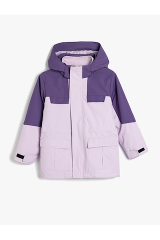 Koton Oversize Mont Kapaklı Cep Detaylı Fermuar Kapamalı Rüzgar Kapaklı Mor 5wkg00036aw Mor