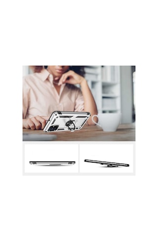 Samsung Uyumlu Galaxy M51 Kilif Zore Vega Kapak-Siyah 525311278