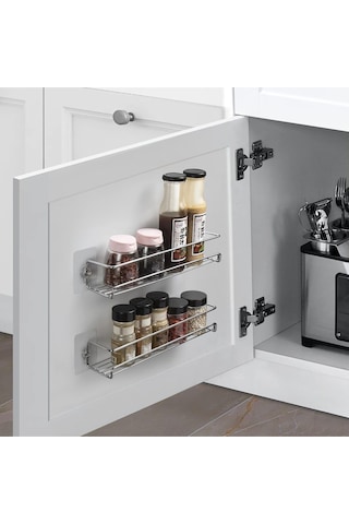 Metal Baharatlık 2 Li Set 33 X 7 Cm Inox