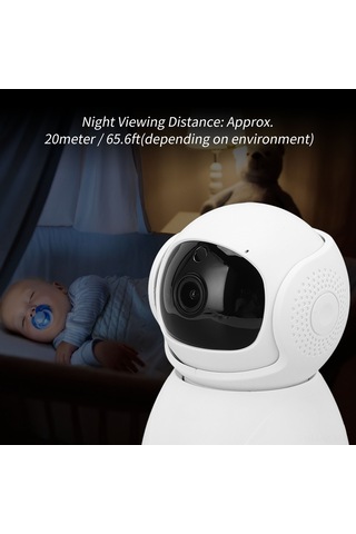 Qingmipy 5g Akıllı Gözetim Kamerası 3mp Ultra Hd 360 Panoramik Görünüm İki Yönlü Sesli İletişim 2.4g/5g Wifi Ev Güvenliği Monitörü