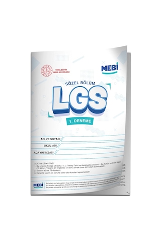 LGS 8.Sınıf MEBi ONLİNE 1.2.3.4.5.6.7.8.9.10.11.12. Deneme Türkiye Geneli Paket PDF BASKI ÜCRETİ