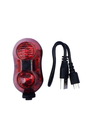Zozo Arka Stop Plr-2006 Usb Şarjlı Kırmızı -Siyah