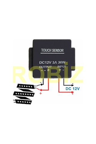 Ayna Dokunmatik Led Anahtar Dimmer Dc 12v 3a 36w Açma Kapama Akıllı Ev Aydınlatma Banyo Dekoratif