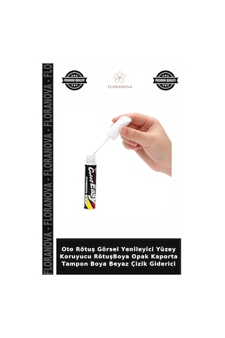 Oto Rötuş Görsel Yenileyici Yüzey Koruyucu Rötuşboya Opak Kaporta Tampon Boya Beyaz Çizik Giderici