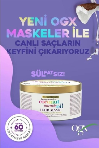 Organix Coconut Miracle Oil Hair Mask 300 Ml Saç Maskesi