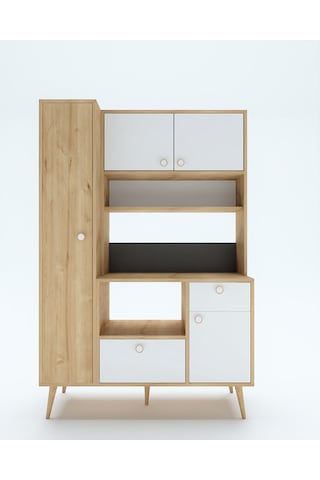 Floradesign Colombia Kahve Köşesi / Çok Amaçlı Dolap / Airfryer Dolabı / Mutfak Organizeri