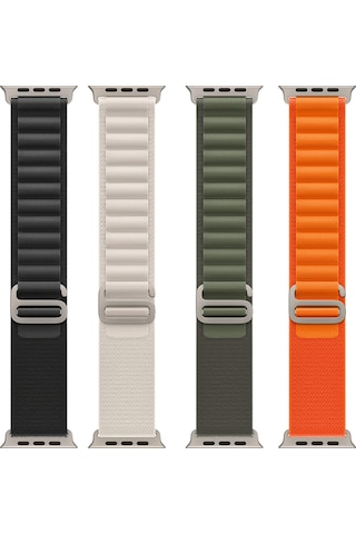 Watch 10 42mm Uyumlu Efr Krd-74 Hasır Kordon-mavi
