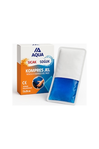 Sıcak Soğuk Kompres Jel 13x26 Cm Kılıflı Tekrar Kullanılabilir Hot & Cold Pack