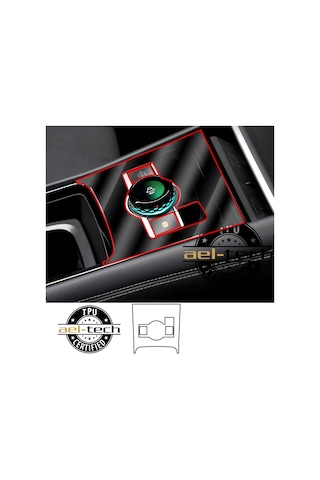 Volkswagen Tiguan Uyumlu Vites Etrafı Piano Black Tpu Koruyucu 2024-2026