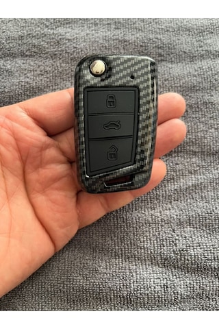 Seat Leon Fr İbiza Fr Arona Ateca Uyumlu Karbon Anahtar Kılıfı 2.