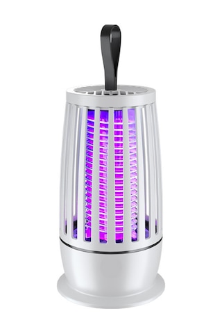 Aubyhe Usb İle Bağlı Led Akıllı Elektrikli Sinek Öldürücü - Taşınabilir Sinek Tutucu - Beyaz