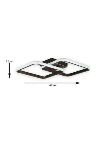 Kira Bronz Renk Modern Tasarım Salon - Mutfak - Hol - Yatak Odası Beyaz Led Avize Bronz
