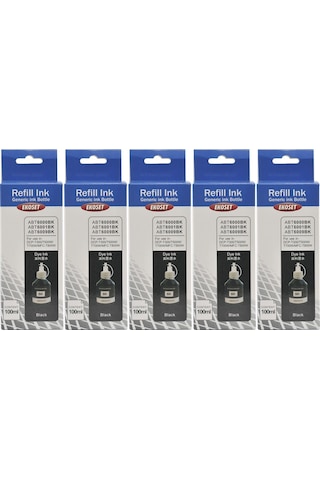 Ekoset Brother Dcp T500W T510W Uyumlu Siyah Mürekkep 100 ML 5 Adet