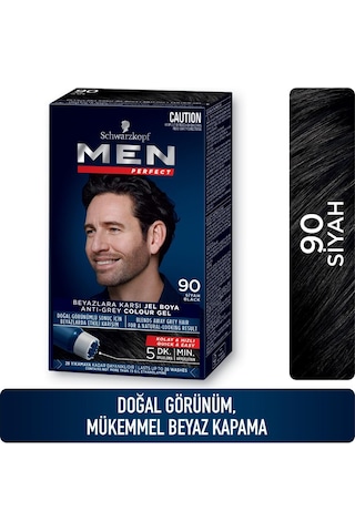 Schwarzkopf Perfect Erkek Saç Boyası 90 Siyah 3'lü
