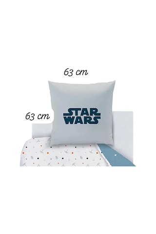 Taç Disney Star Wars Kırlent Kılıfı Yastık Kılıfı %100 Pamuklu 63