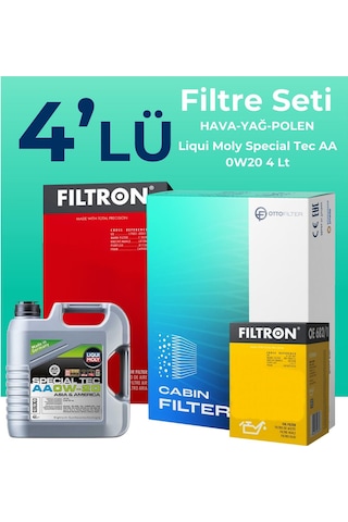 Filtron Suzuki Swift 1.5 Filtre Bakım Seti Liqui Moly Motor Yağlı (2005-2010) 4 Lü -